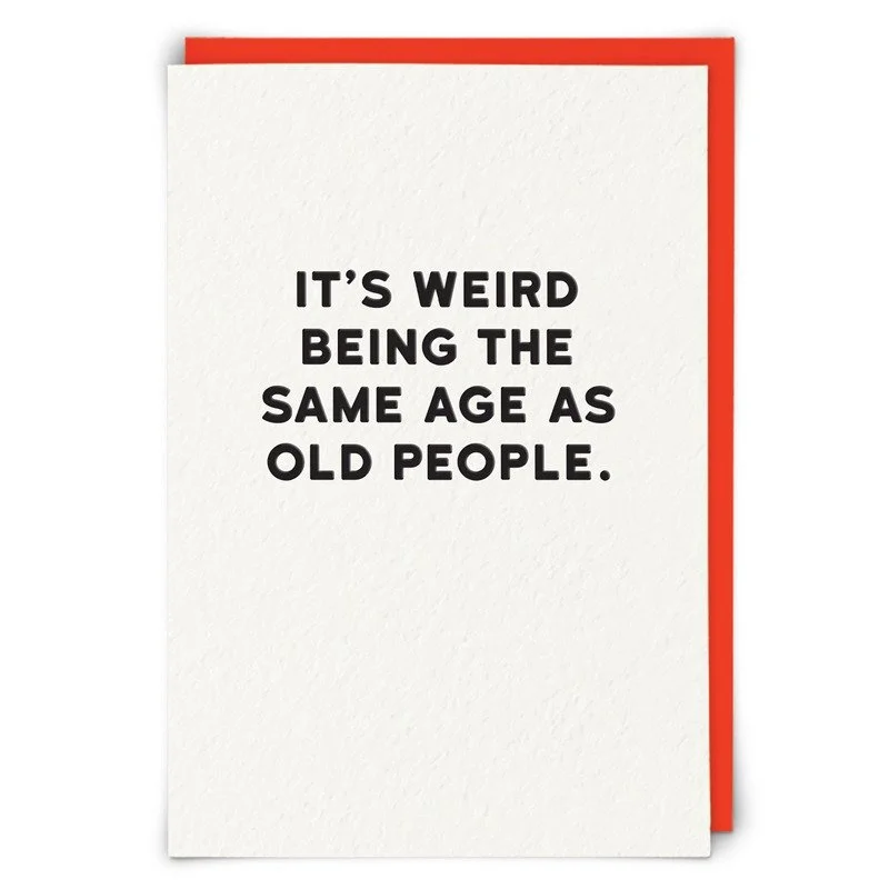 Old People Birthday Card