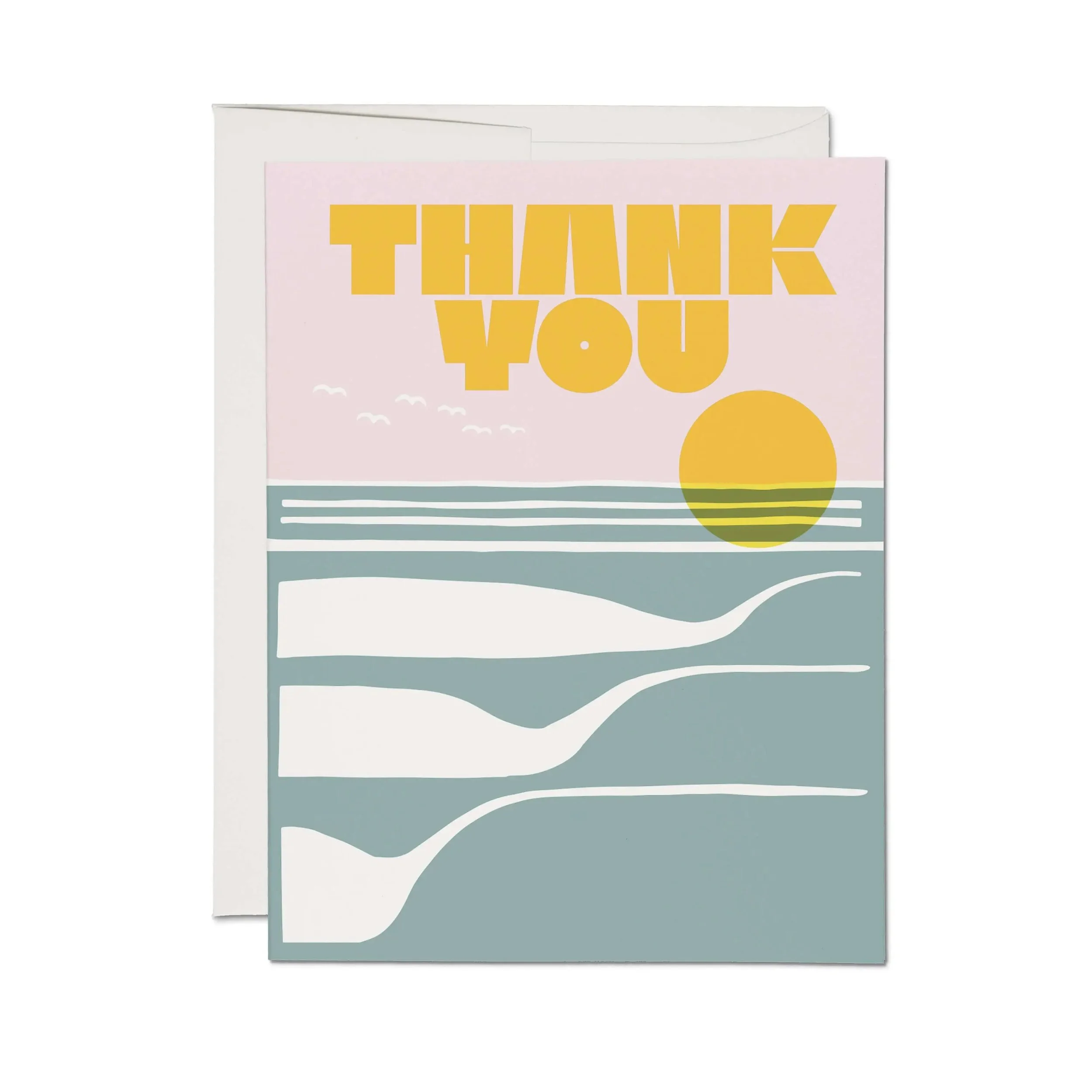 Ocean Sunset Thank You Card