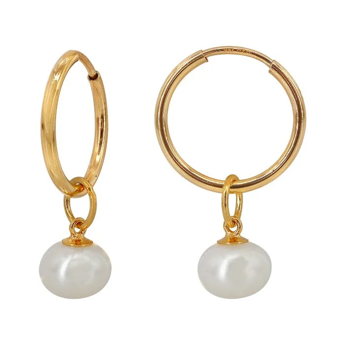 Gold Filled - Freshwater Pearl Hoop