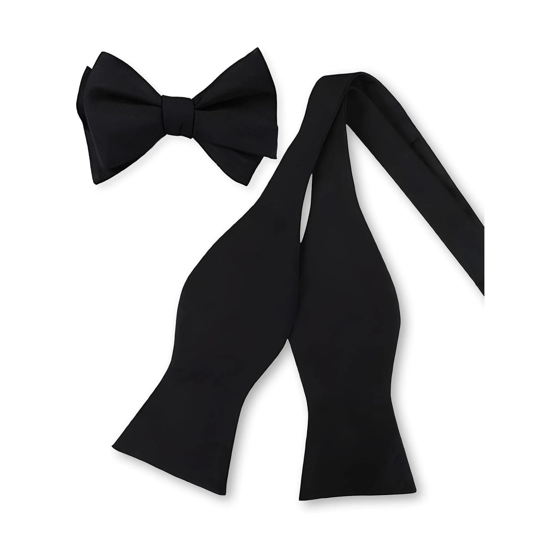 Black Cotton/Silk Bow Tie