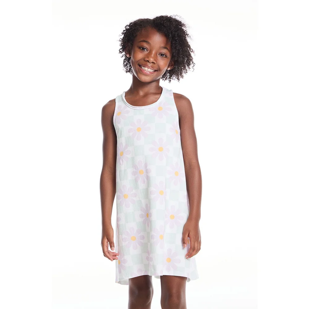 Chaser - Daisy Check Tank Dress The Beau & Bauble Chaser - Daisy Check Tank Dress The Beau & Bauble
