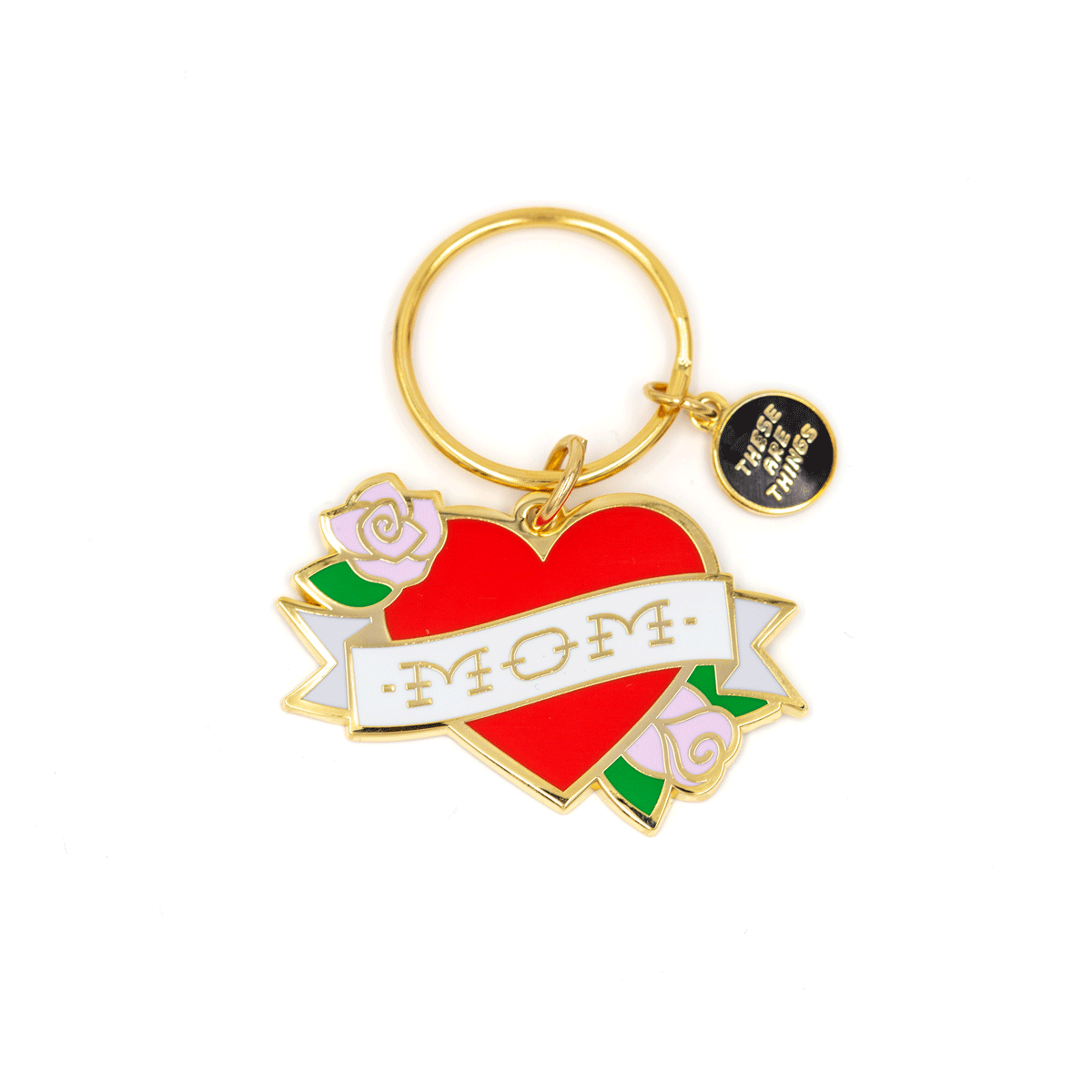 These Are Things - Mom Tattoo Enamel Keychain