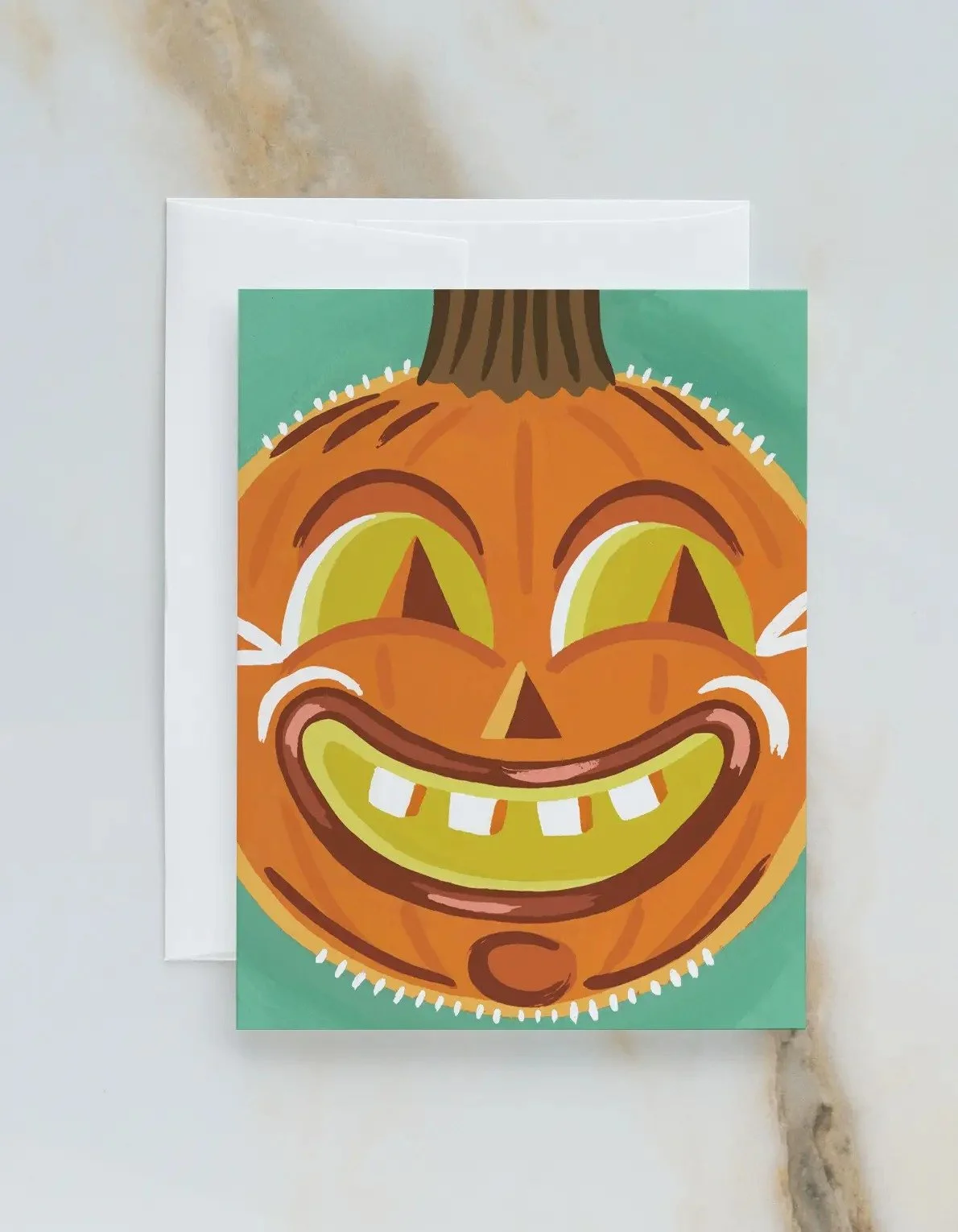 Idlewild - Retro Jack O' Lantern Card