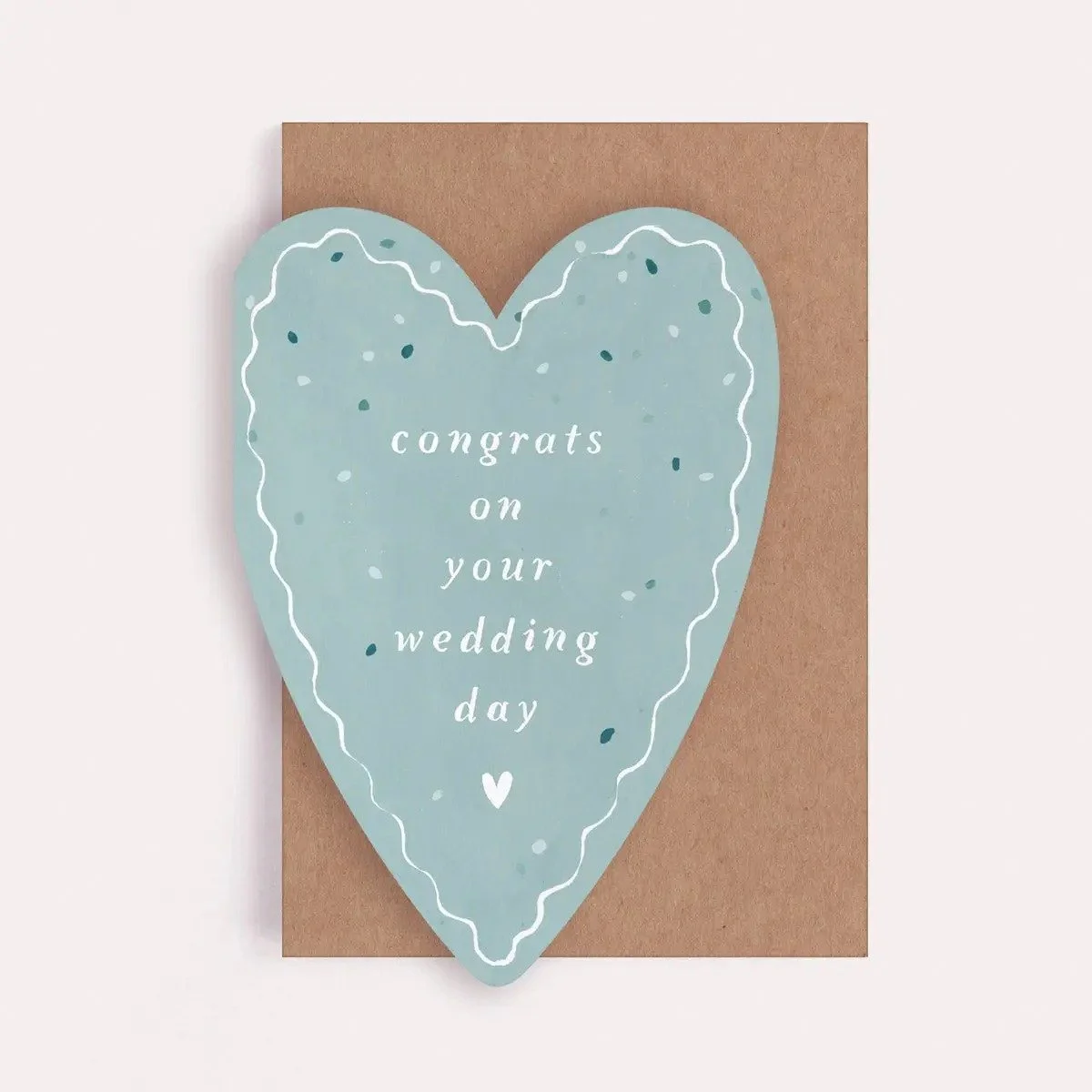 Heart Congrats Wedding Card