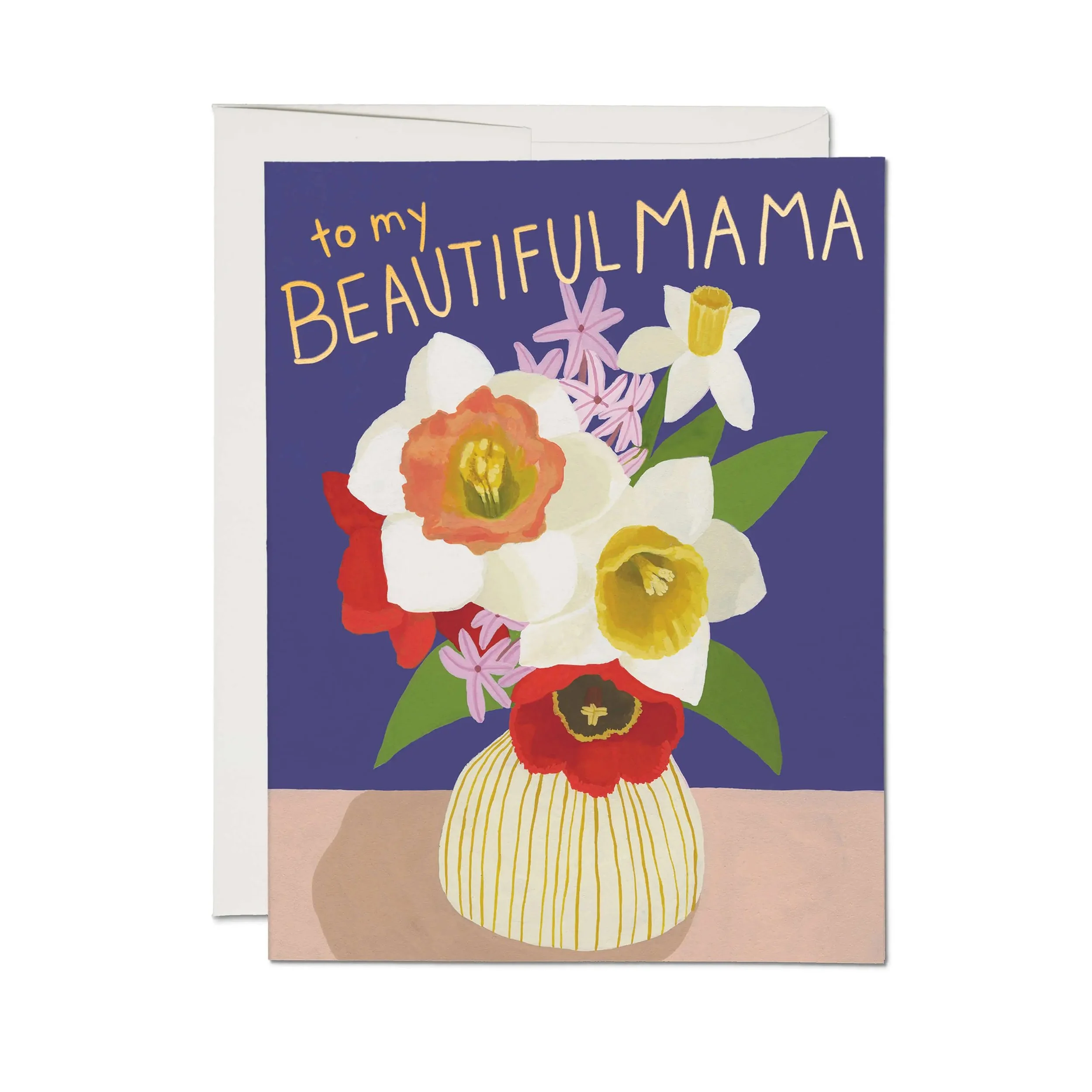 Beautiful Mama Vase Card