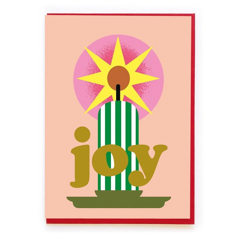 Joy Star Candle Card
