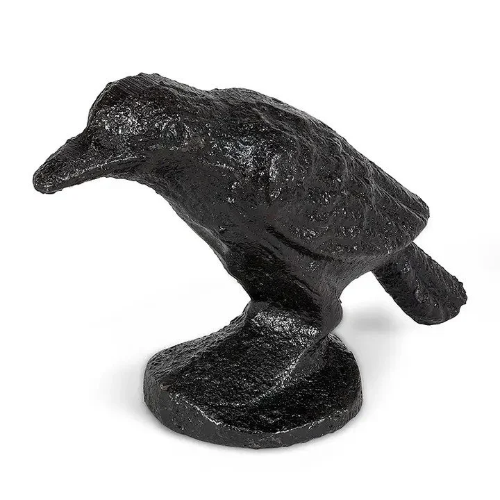 Iron Crow Figurine