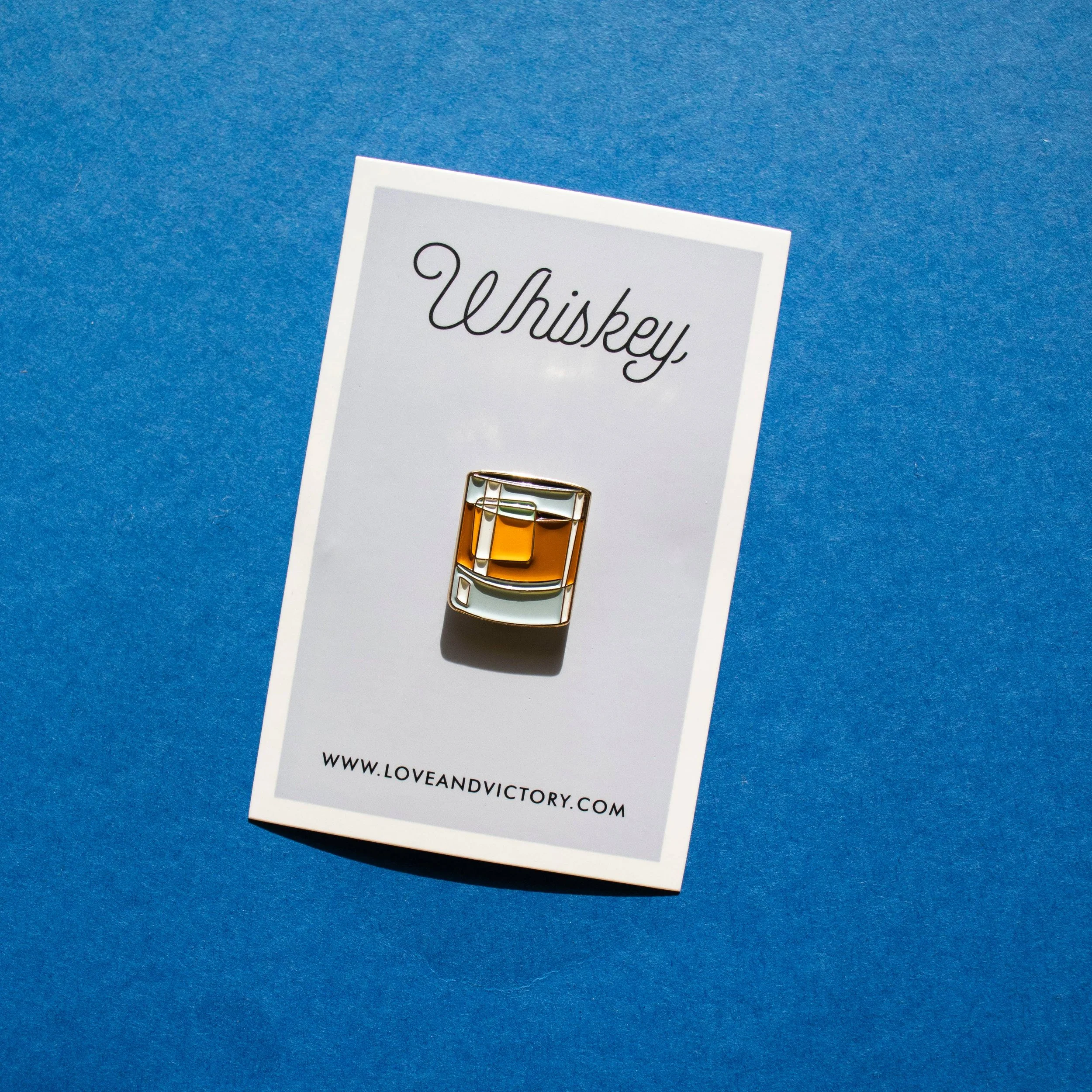 Whiskey On The Rocks Enamel Pin
