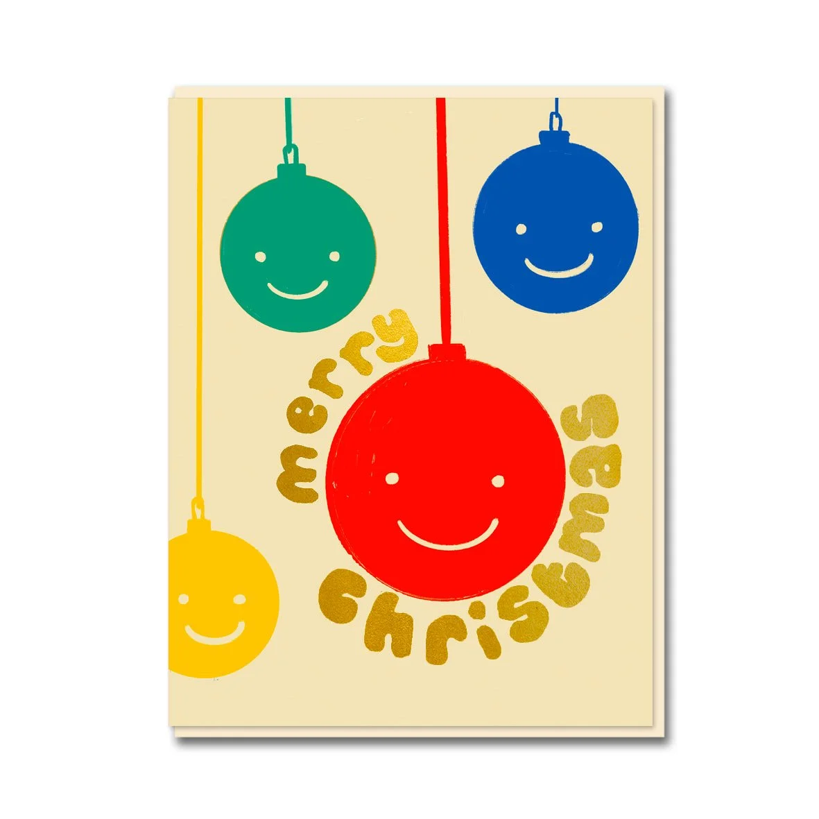 Smiling Baubles Card