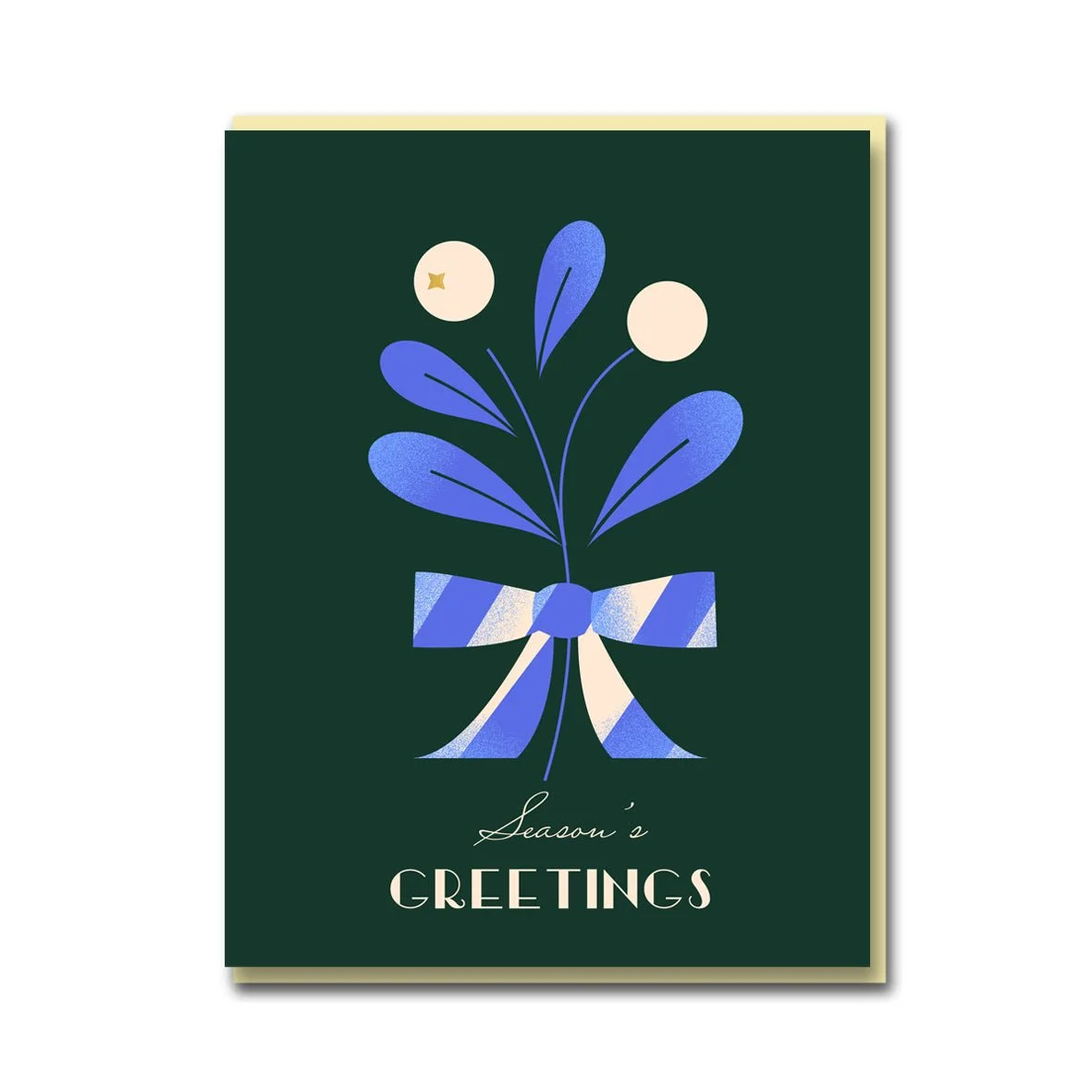 Mistletoe Bow Season's Greetings Card