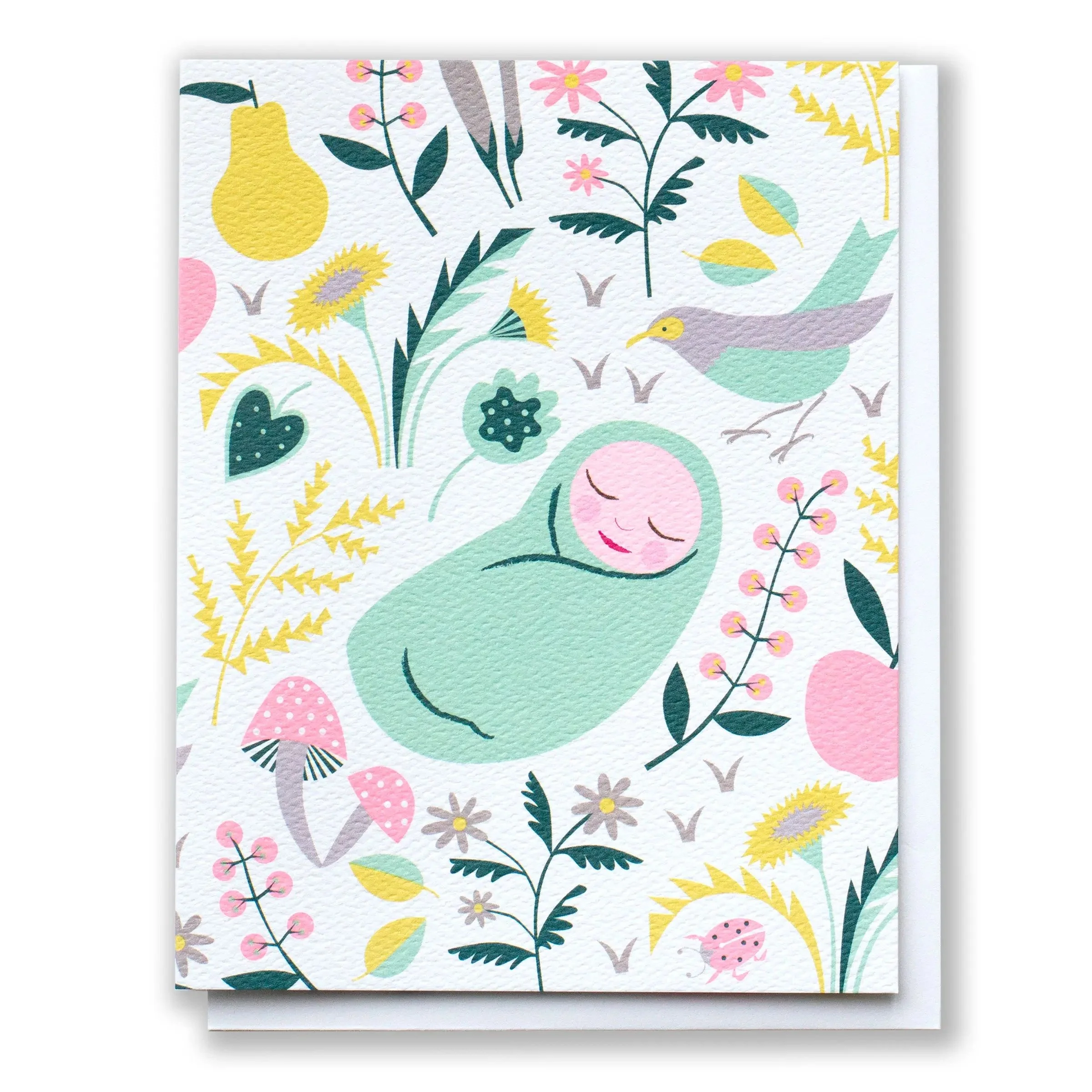 Welcome Sweet Baby in A Meadow Card