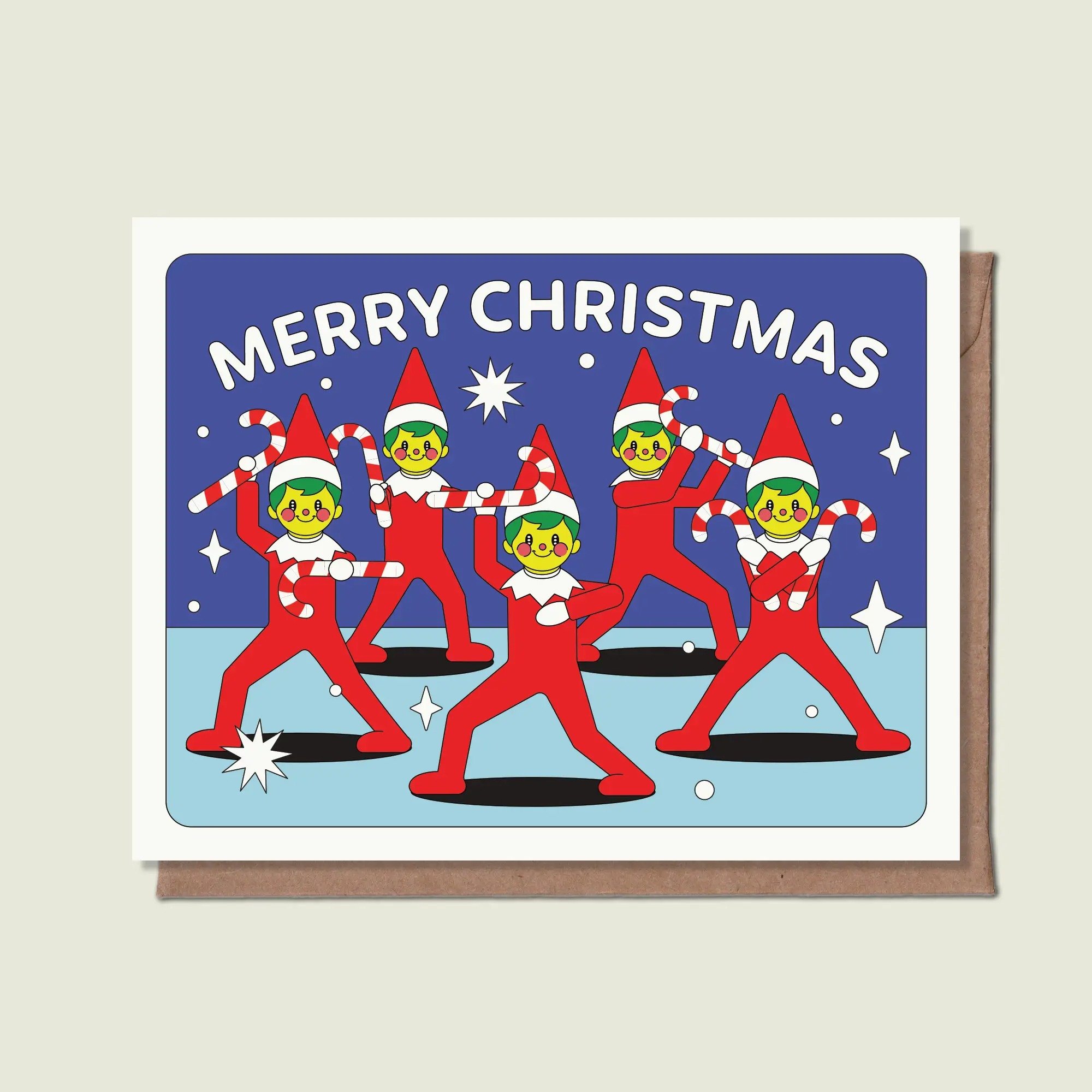 Christmas Power Rangers Card