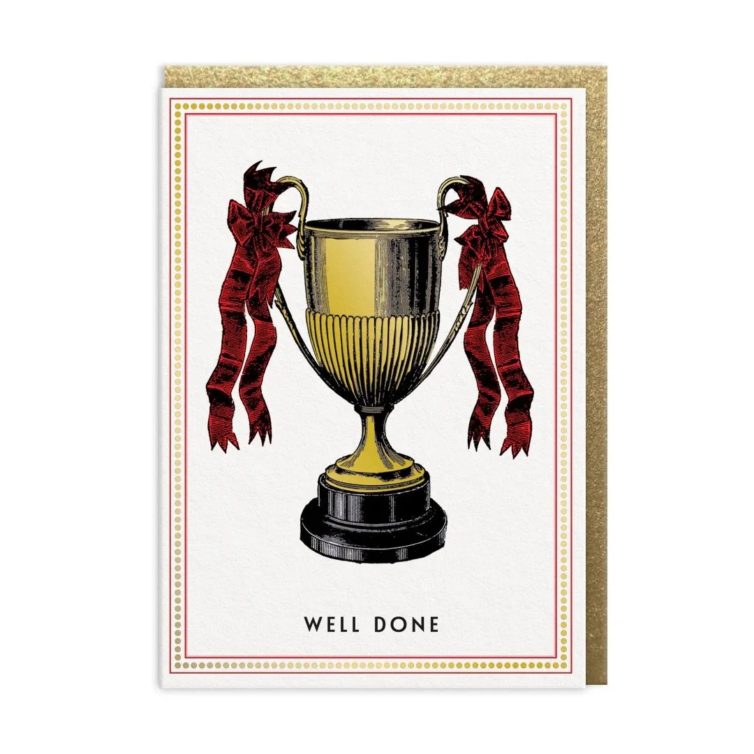 Well Done Trophy Card