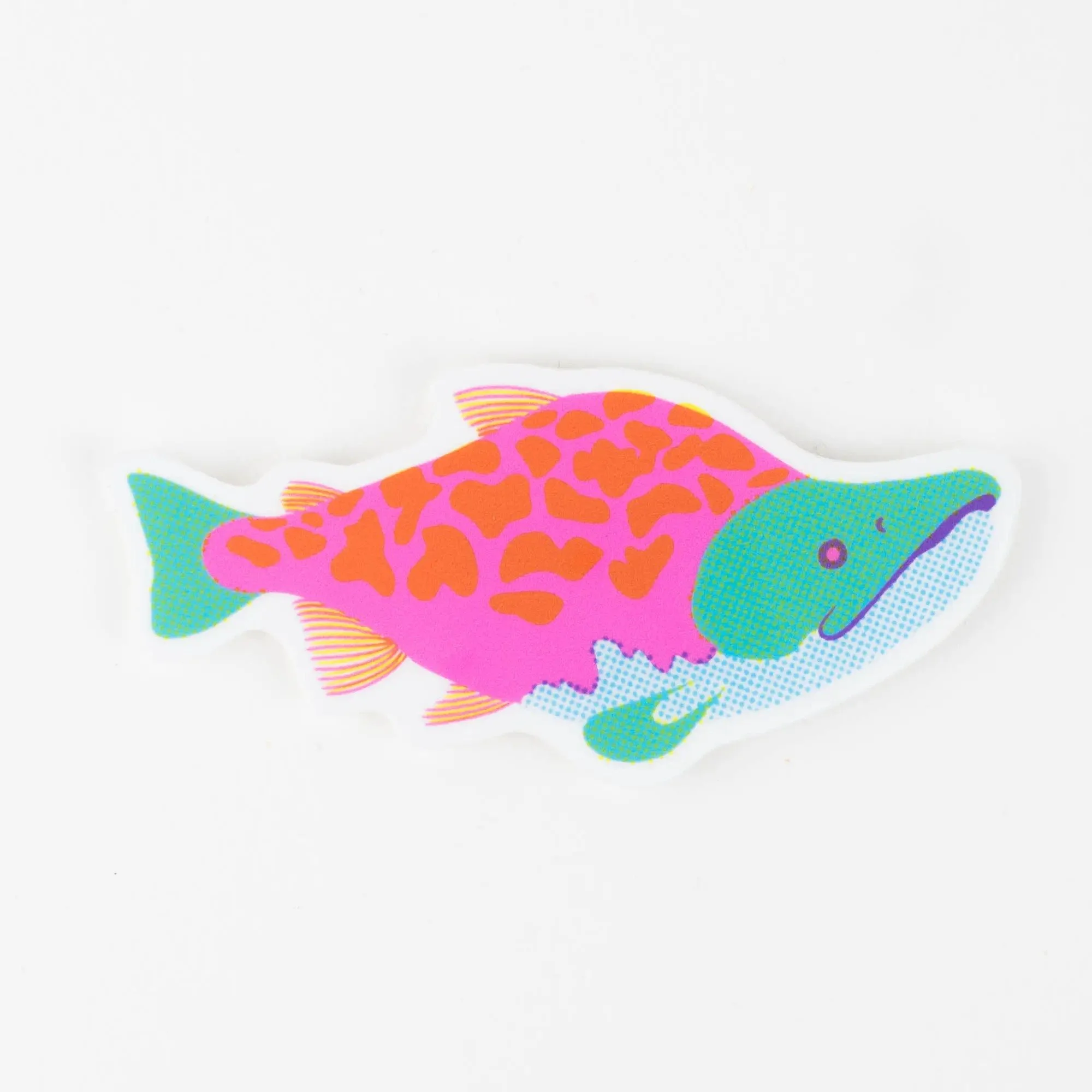 Vibrant Salmon Sticker