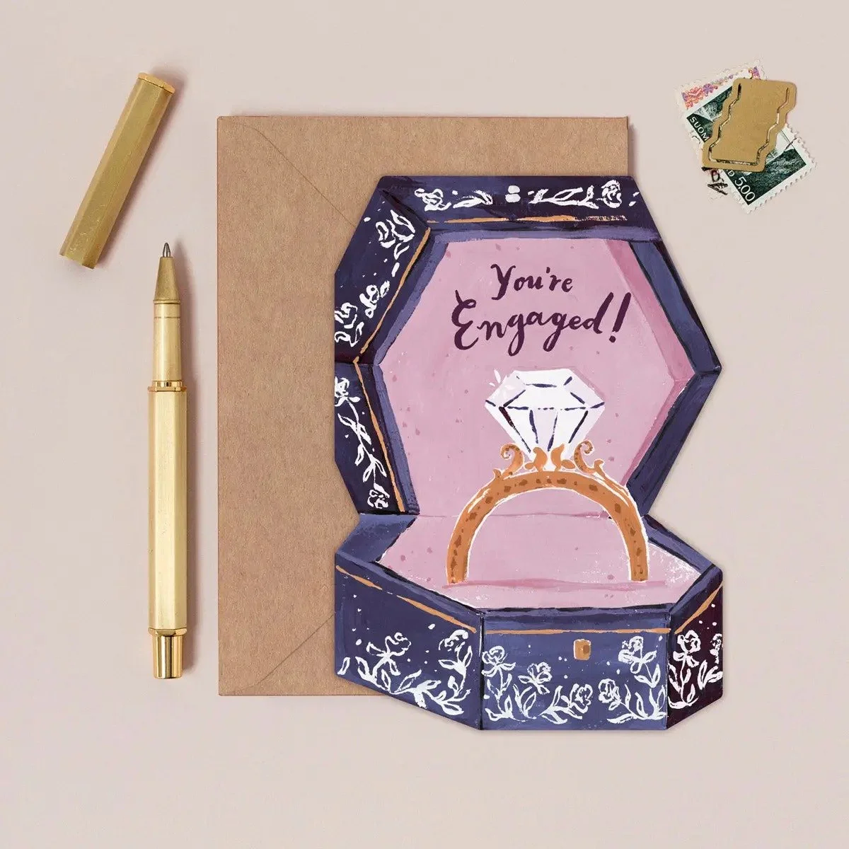 Engagement Ring Box Card