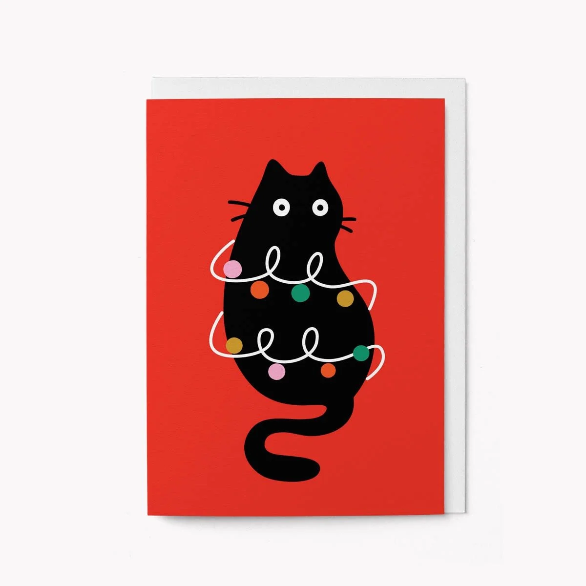 Christmas Lights Cat