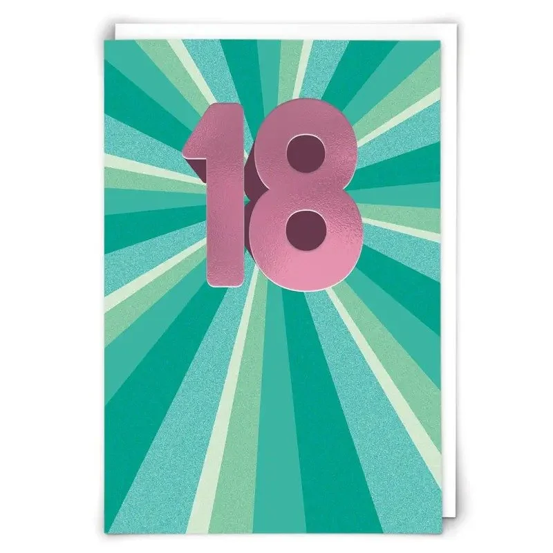 18 Teal Card