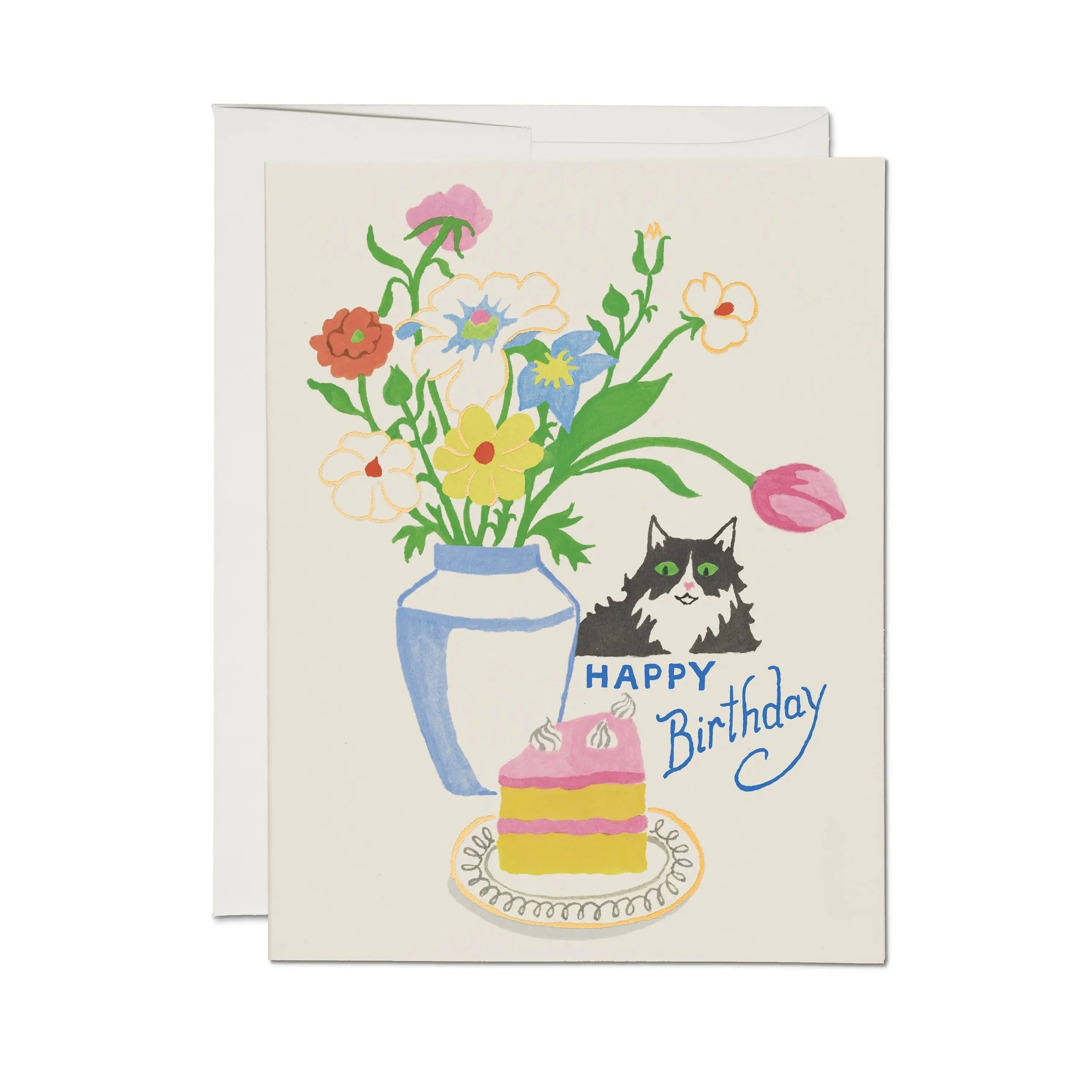 Cats Love Cake Card