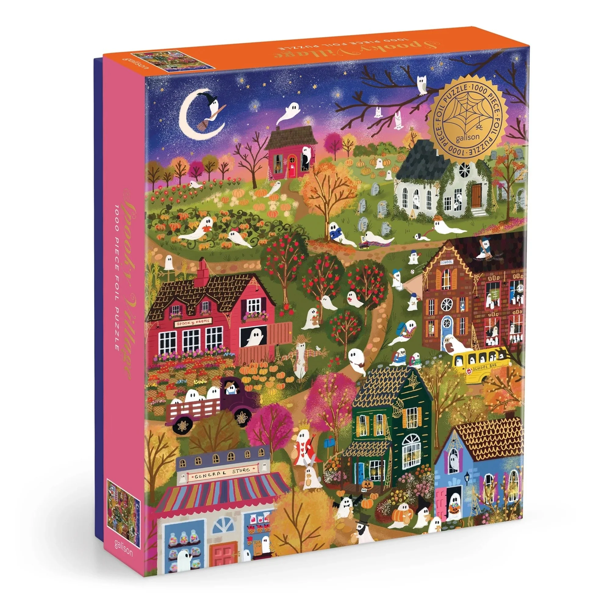 Spooky Village 1000 Pieces Foil Puzzle