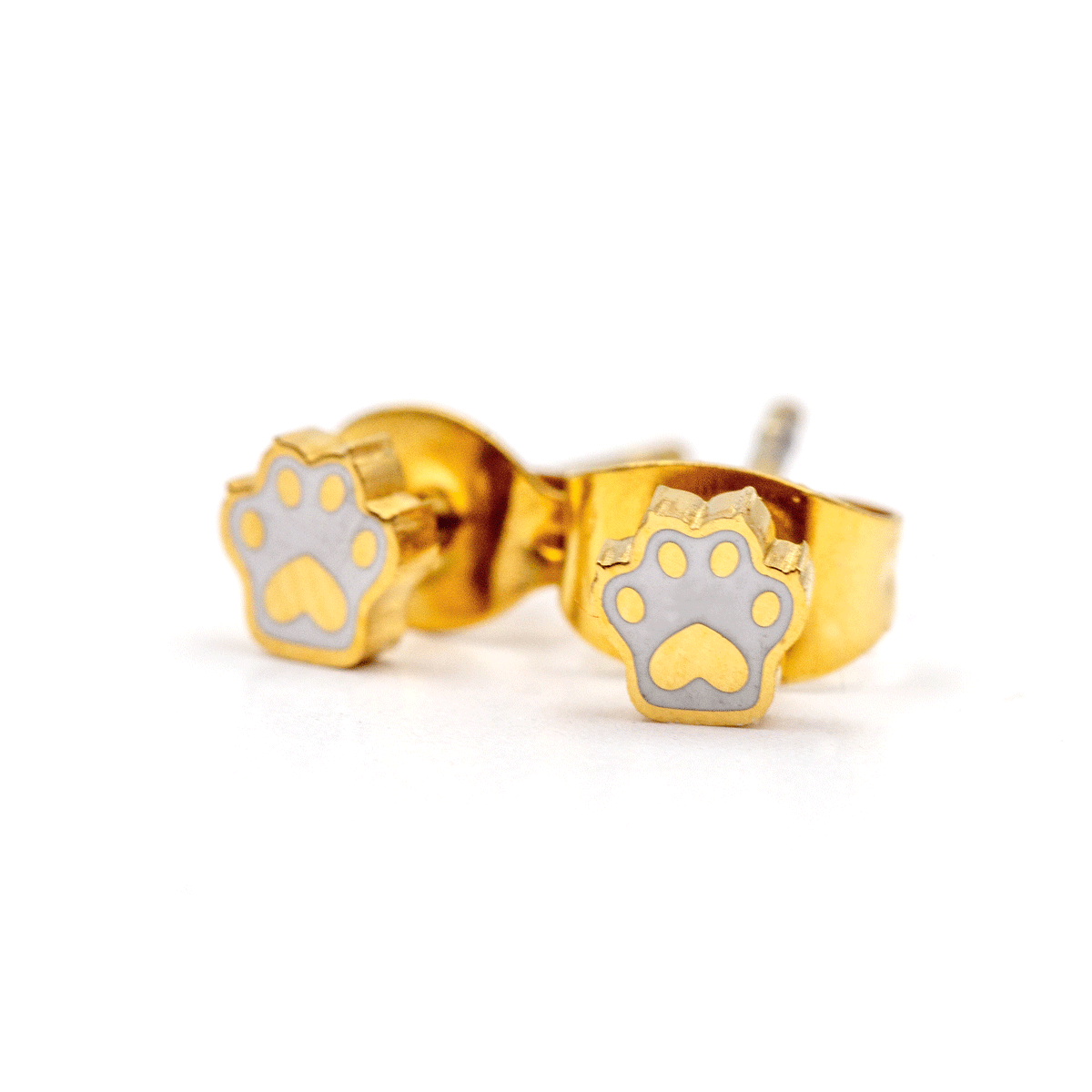 These Are Things - Cat Paw Micro Stud Earrings