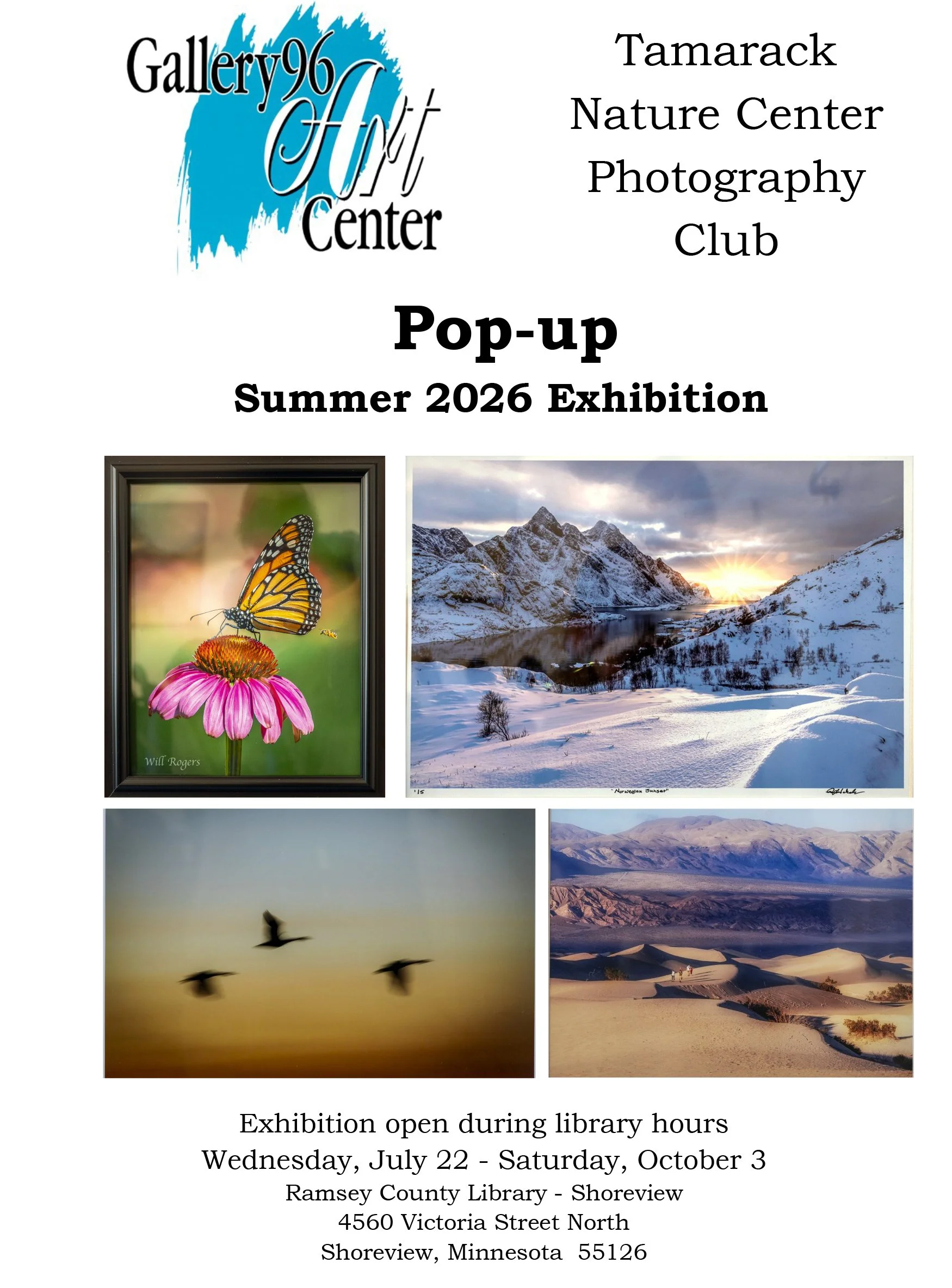 "Pop-Up Photography Show"  Gallery 96 Summer Exhibition