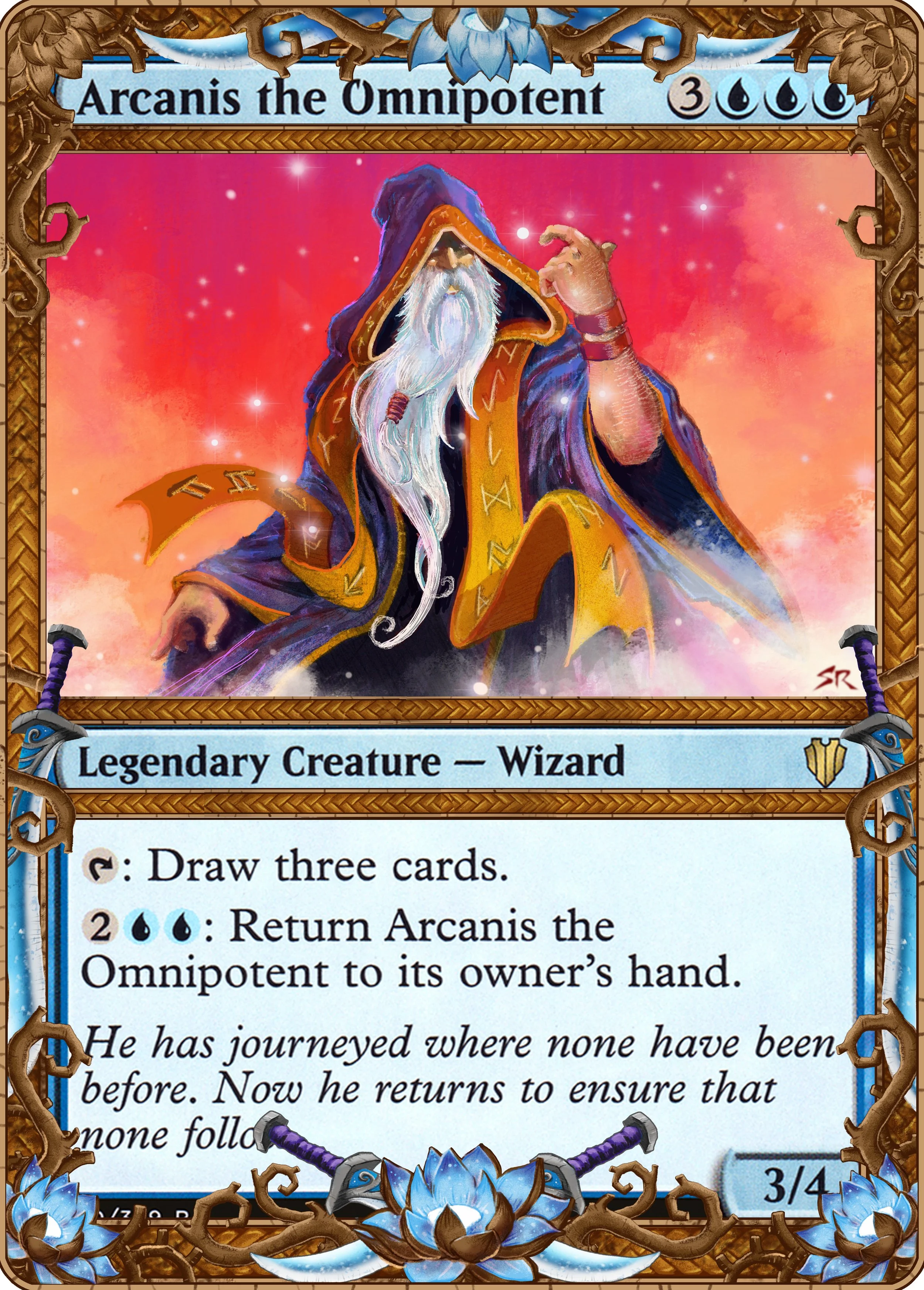 Card sleeve frame design