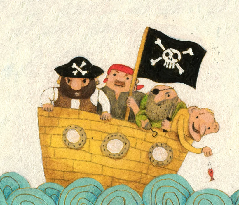 Pirates / CD booklet vignette / Oetinger Media 2014