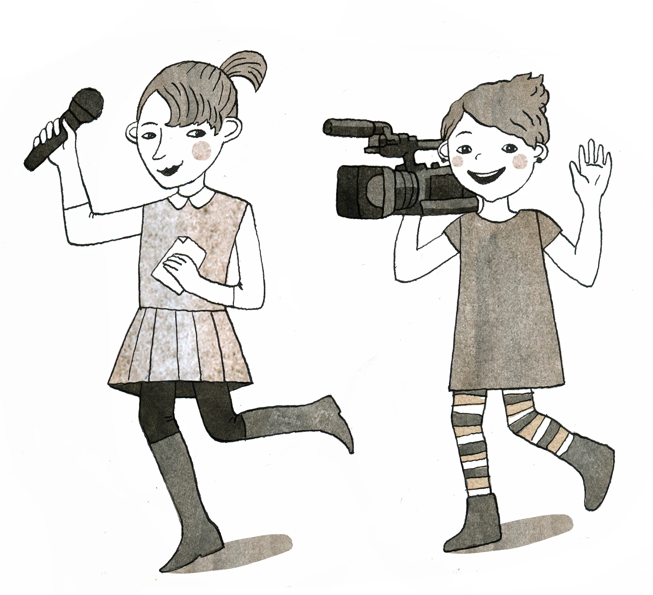 Hier ein kleines Illu-Portrait von Cally und mir!