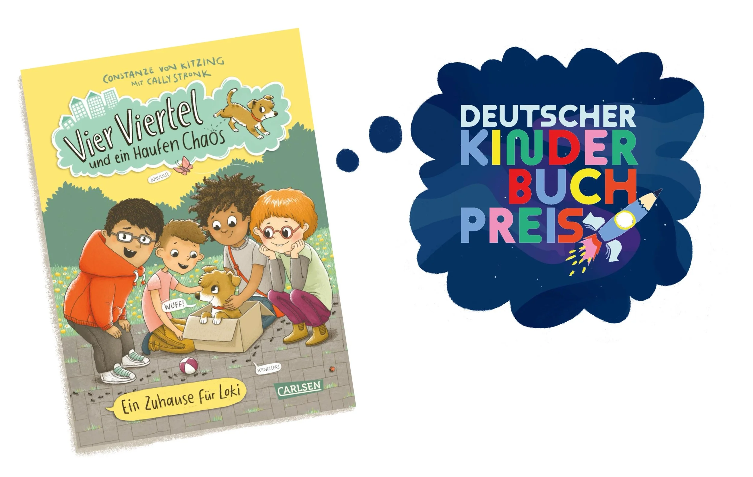Cover soon "Vier Viertel und ein Haufen Chaos" gewinnt den deutschen kinderbuchpreis