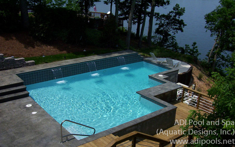 Fountains Waterfalls Adi Pool Spa Residential And Commercial Pools