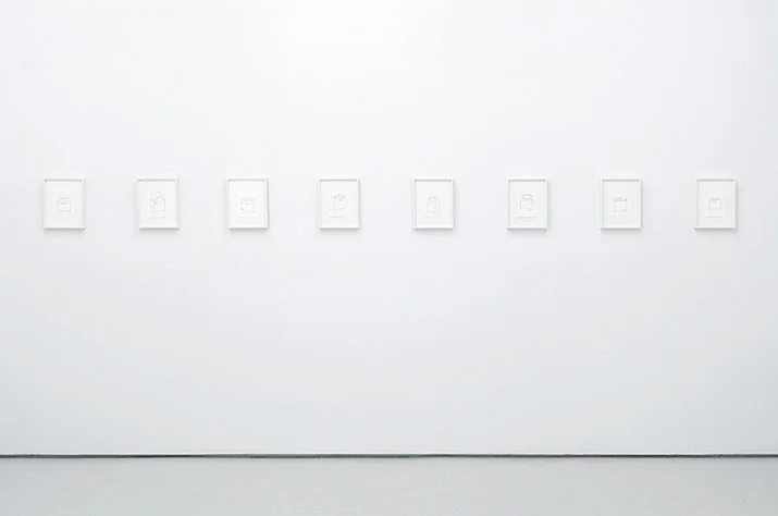 8 AMPS--Ink on paper, 4 x 6 inches, 2012 (8 from indefinite series) 