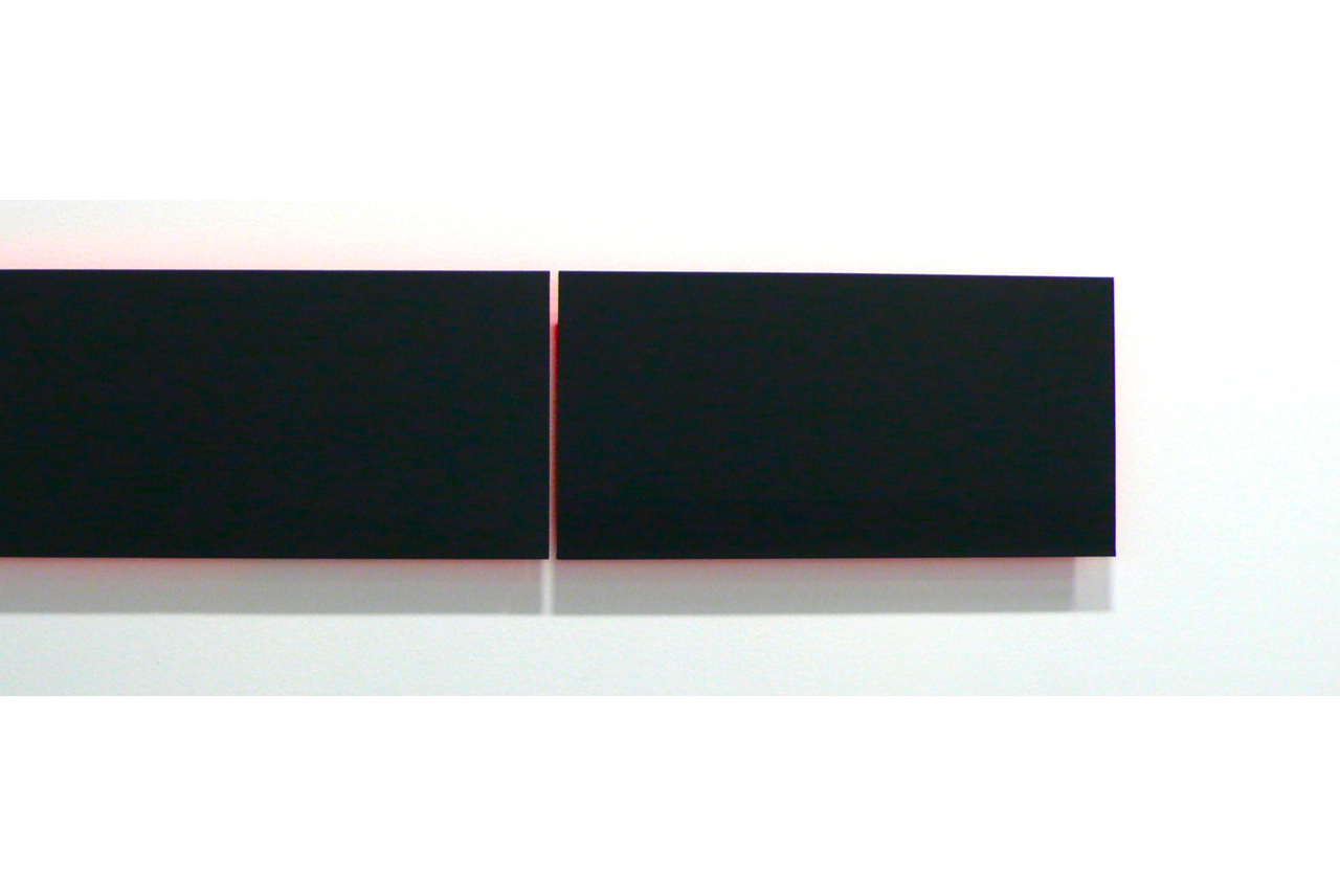 DETAIL, Sustained Black with Undertone - acrylic on canvas 12 x 24 each