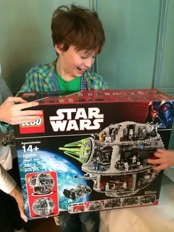 For this Lego Death Star, grateful he was. 