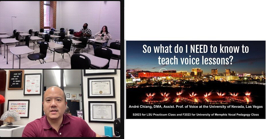 Fun week! Great lessons in the UNLV studio, great lecture @uofmccfa , great college day @lvavocal (also great to hear my private students SING), great Kaleidoscope UNLV Choirs concert @unlvchoirs , and great presentation @collegemusicsociety national