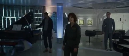 David takes Holloway and Shaw to Vickers’ quarters.