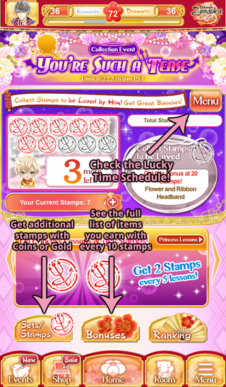 The campaign page will help you keep track of how many stamps you’ve earned, how many more you need to reach 10, and what bonuses await you. You can always use the Menu button to learn more about the campaign.