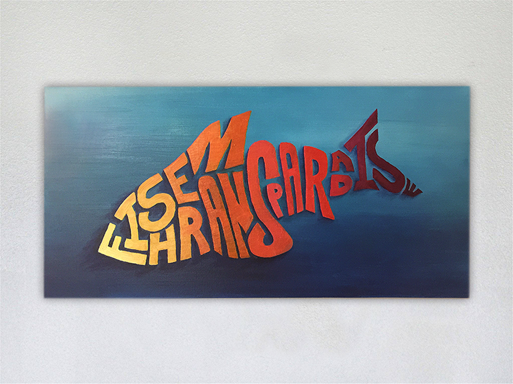  F - Fishermans Paradise &nbsp;| &nbsp;Oil on canvas &nbsp;| &nbsp;30"&nbsp;x 15"&nbsp; |&nbsp; 2016 &nbsp;| &nbsp; $1200 + tax + shipping if needed  
