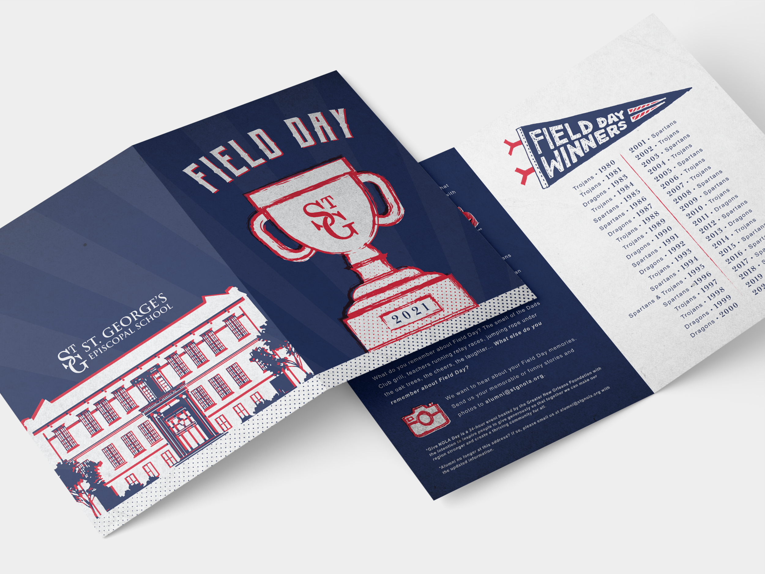 Field Day Card, School Spirit Themed