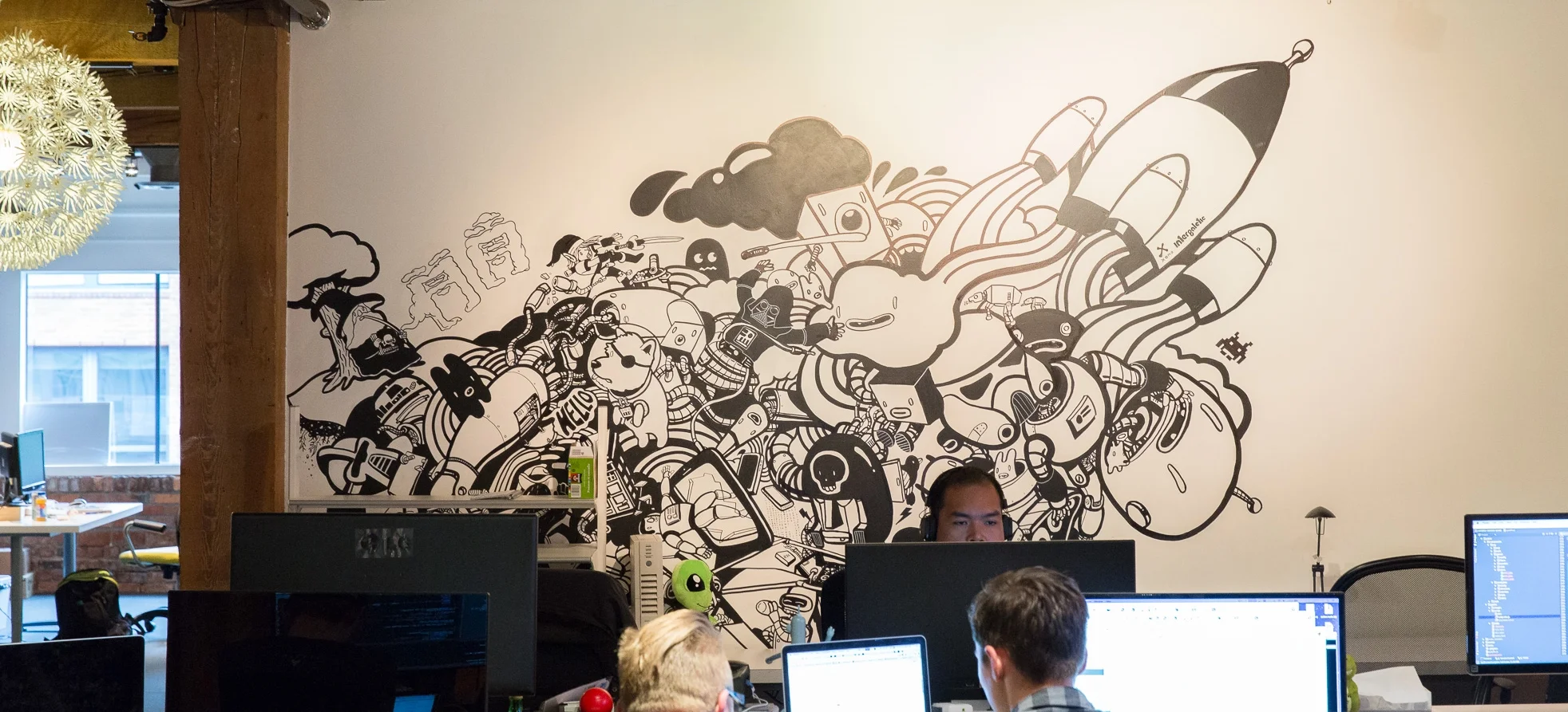 Eventbase Office - Mural by Chairman Ting - By Keate and Co Interior Designers