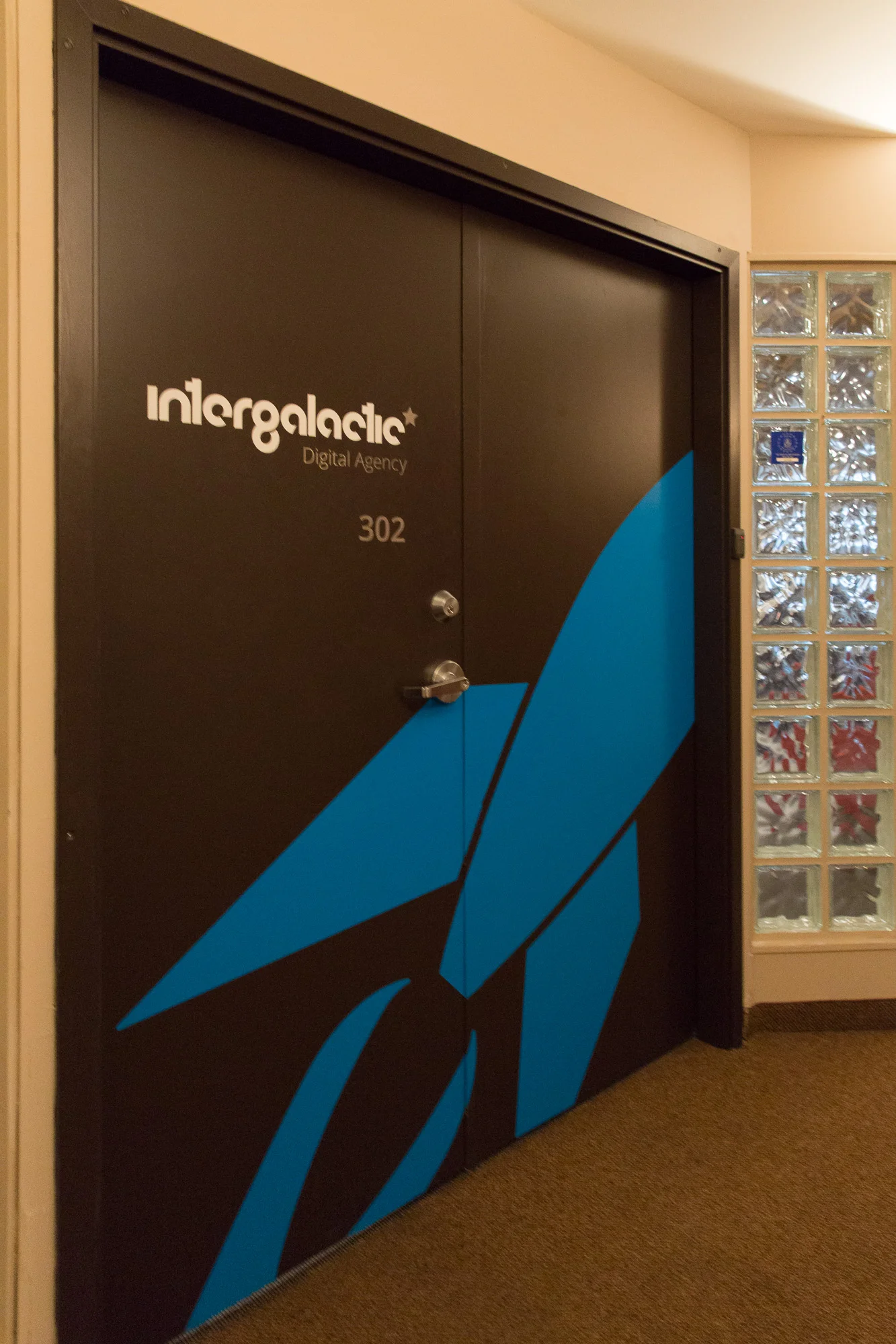 Intergalactic Office - Entry Door Design - By Keate and Co Interior Designers