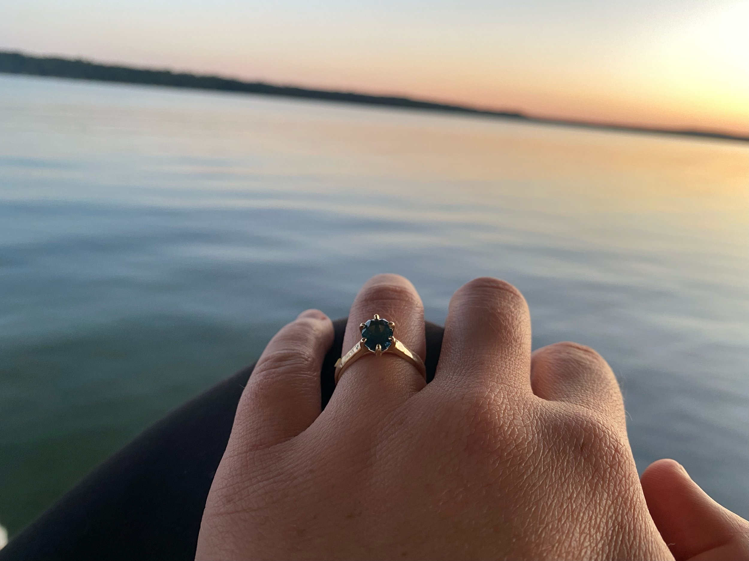 Montana Sapphire Custom engagement