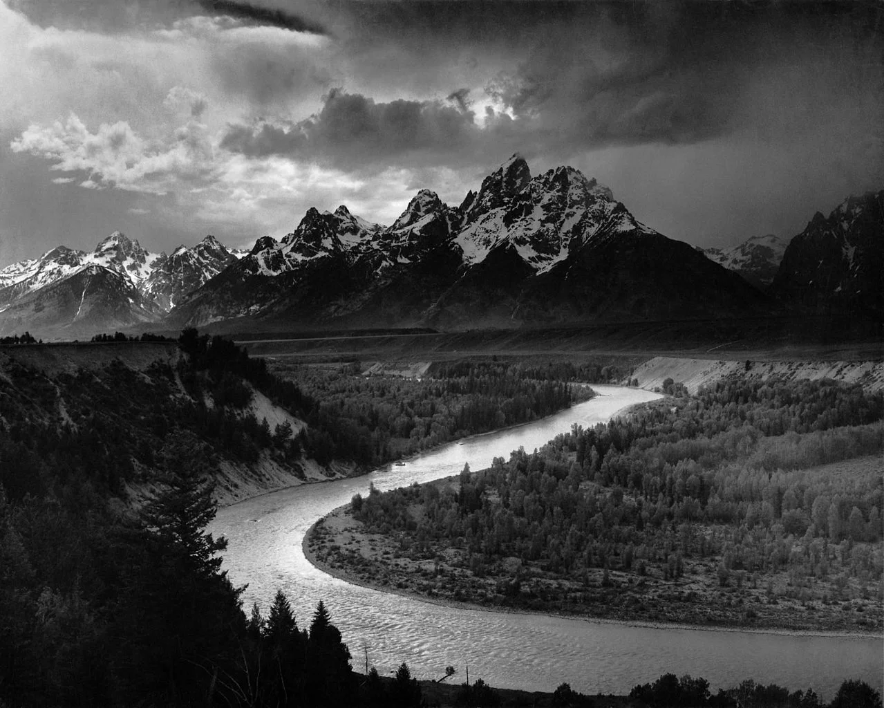 “Adams The Tetons and the Snake River” by Ansel Adams