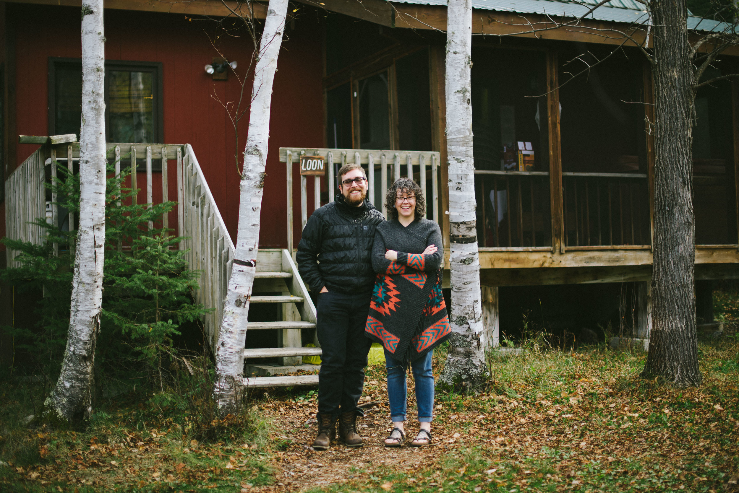 Justina and her husband Jason called the Loon cabin home during her residency.
