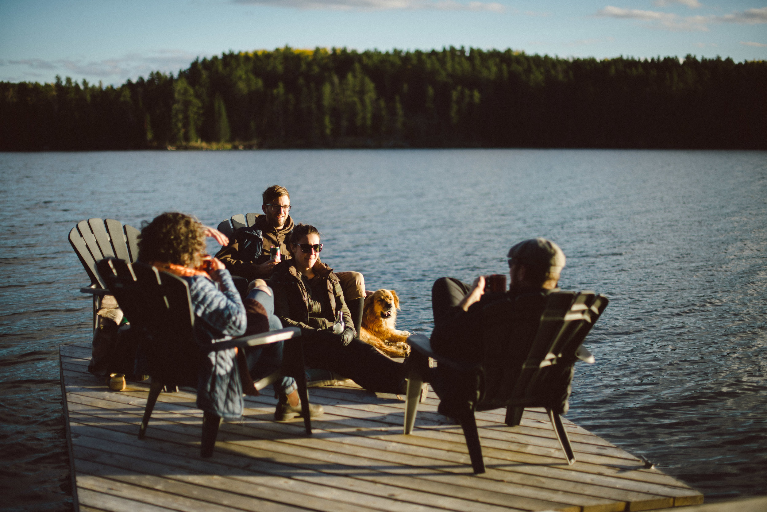 Justina and Jason hiked out to High Lake to join us for some after work dock drinks. We sampled some of Wayne Gretzky's new whisky, No. 99 (thanks guys for sharing!).