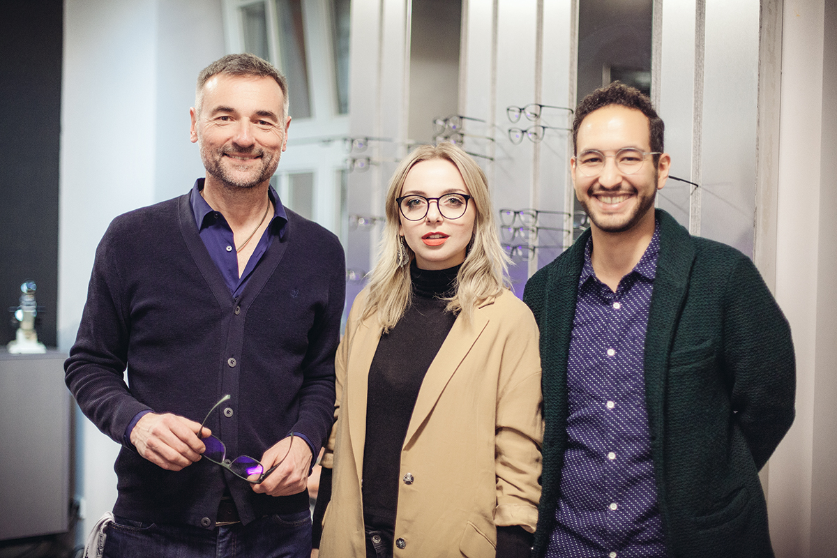 Christoph Sieber, meine Wenigkeit und der nette Mensch von MyKita dessen Namen ich leider vergessen habe ;)
