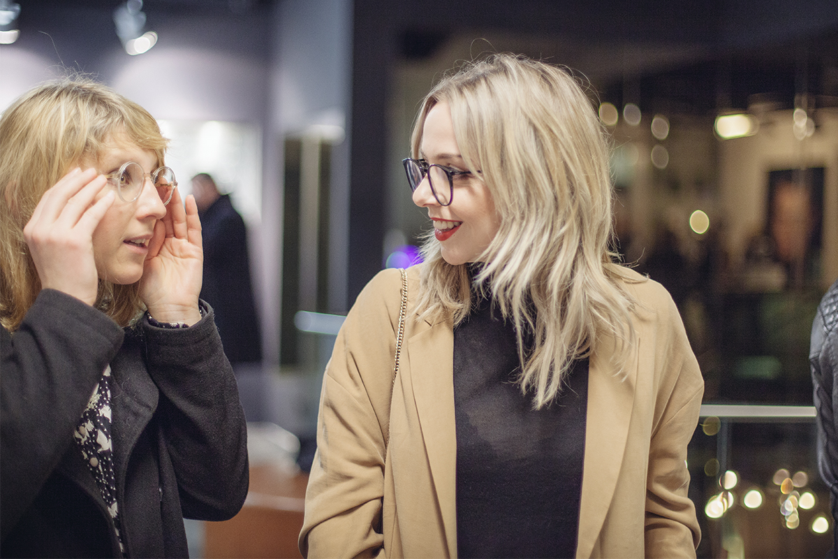 Steffi von Kiss&Tell war auch da und im Brillenfieber.
