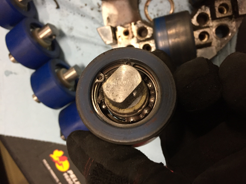 Damaged Lower Guidance Roller