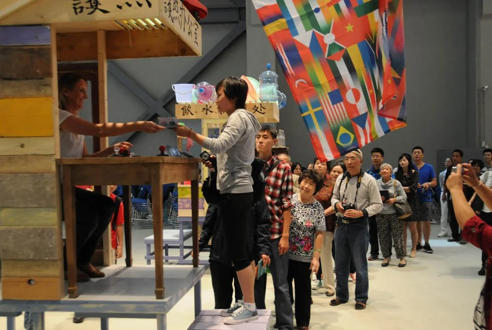 Antarctica World Passport Delivery Bureau, 9th Shanghai Biennale, China, 2012. 