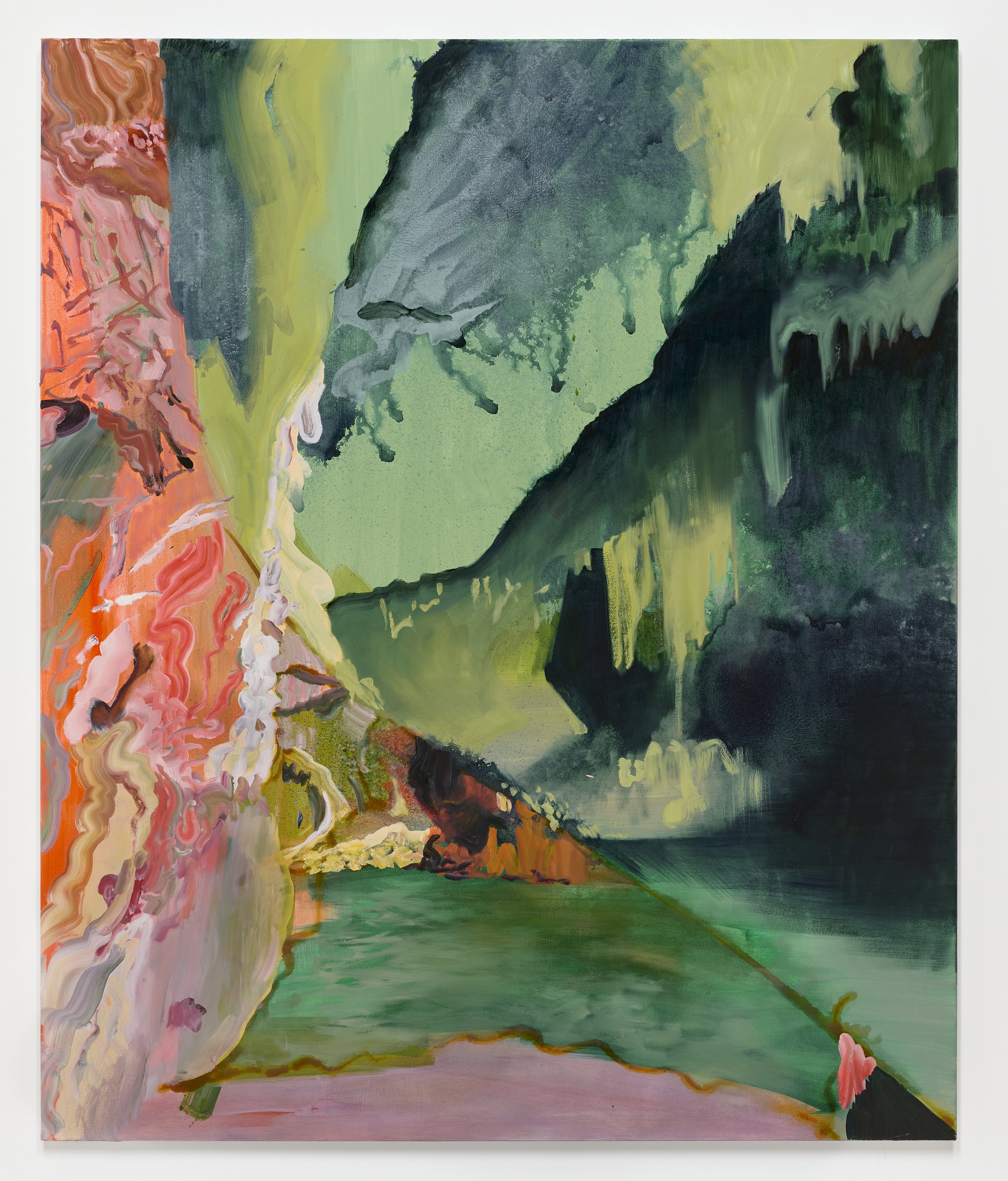   Eva Struble,   Malajon , 2024. Oil and acrylic on canvas, 72 x 60 in. 