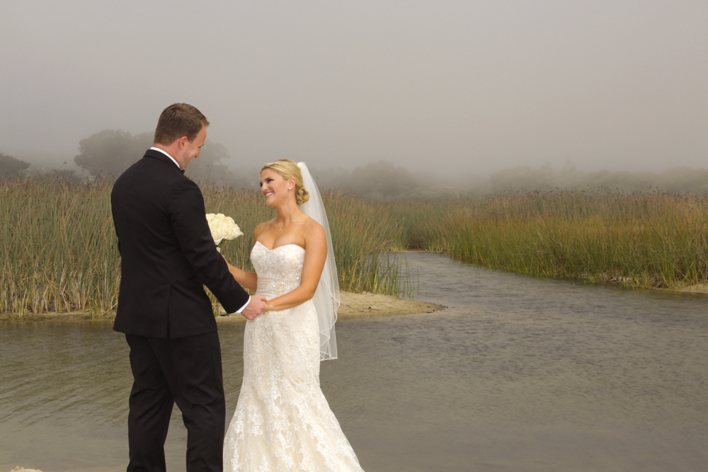  Beautiful Carmel Wedding first look/reveal by Carmel Photographers TGO Photography.  